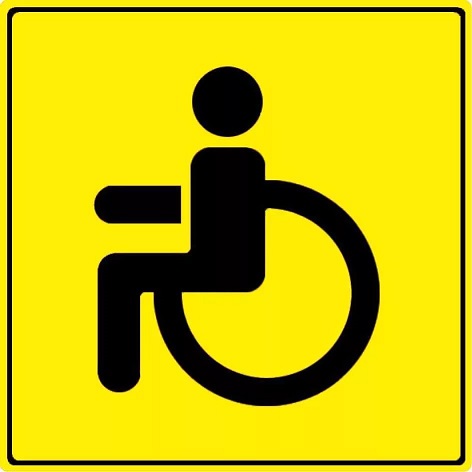 Наклейки со знаком Инвалид