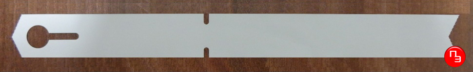 Садовая бирка-петелька белая для крупномеров, 33x324 мм