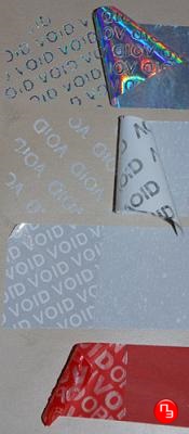 Гарантийные наклейки-этикетки Void (Открыто)
