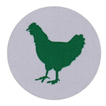 печатаем фишки (наклейки) в рулонах флексопечать круглые борт-питание курица