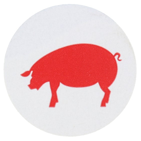 печатаем фишки (наклейки) в рулонах флексопечать круглые борт-питание свинина