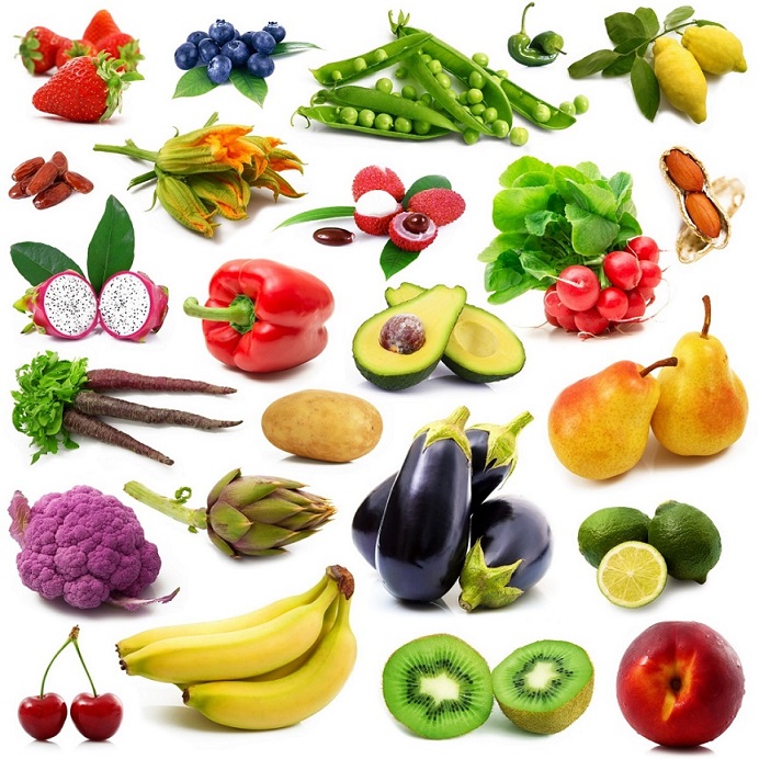 Оформительские найклеки на фрукты и овощи