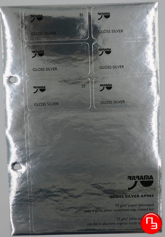 Этикетки - Ritrama Gloss-silver