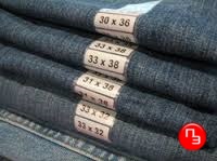 Этикетки которые легко снимать с джинс, ткани, размерники 