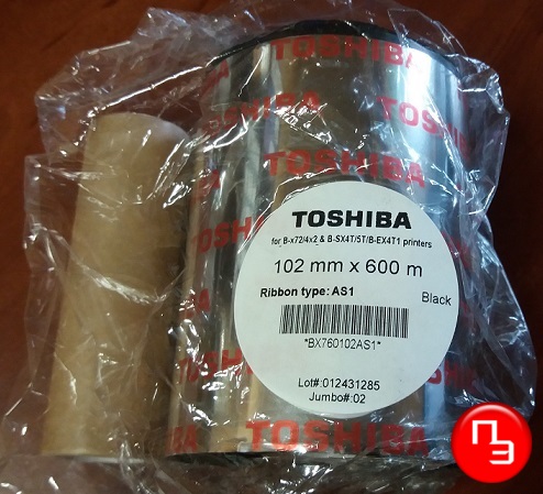 Термотрансферная лента Toshiba + втулка картонная 